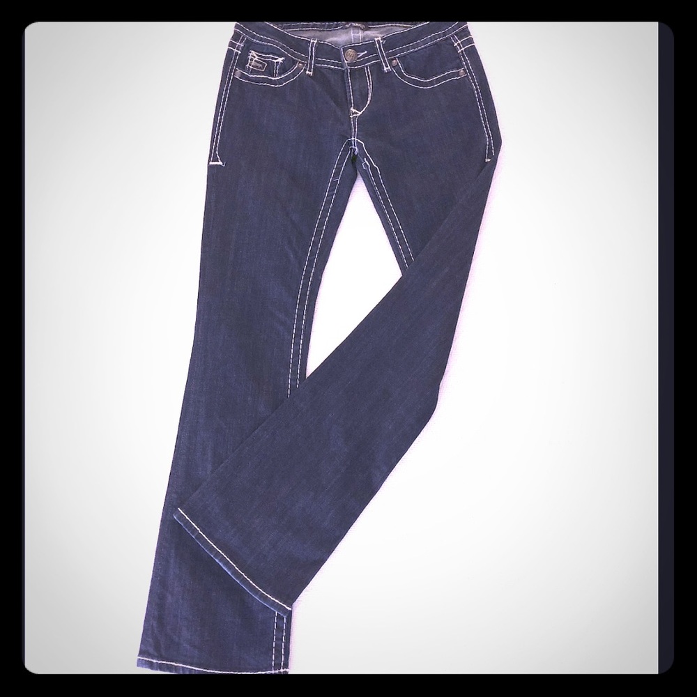 Express ReRock jeans Barely Boot